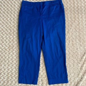 Talbots Royal Blue Cropped Pants